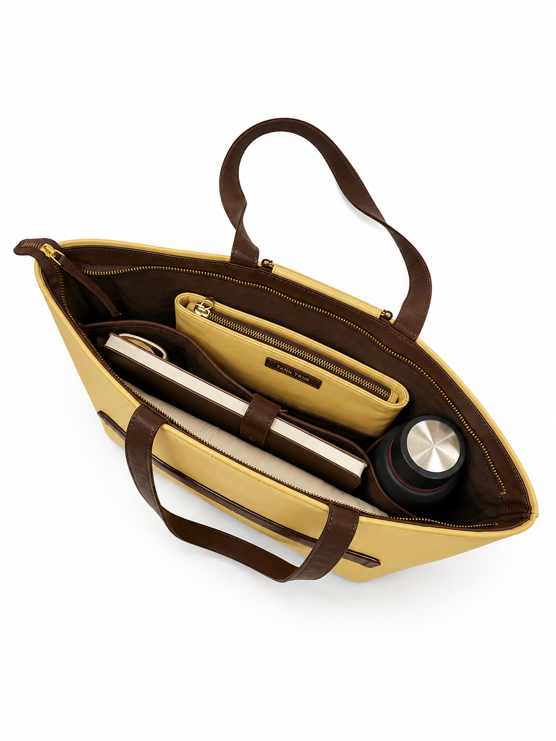Butter Yellow Oversized Arch Tote Bag
